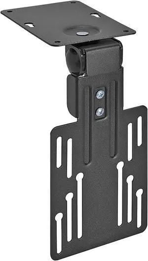 Mount-It! Compact Folding Ceiling TV Mount | Flip Down and Under Cabinet TV Bracket for Small Screens Up to 24 Inches | 90° Tilt and 360° Swivel | VESA 50x50, 75x75, 100x100 | Max 18 lbs