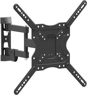 ELG Full Motion TV Wall Mount - Fits 26'' to 65'' TVs, Up to 66.1lbs, Swivel, Tilt, Extension, Max VESA 400x400mm, FULL40 PRO, Heavy-Duty Steel Construction, Sleek Black Finish