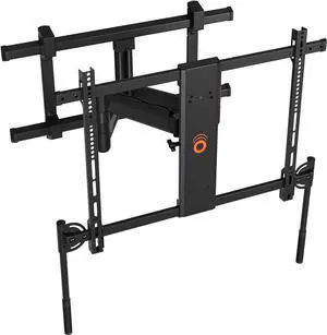 ECHOGEAR XL TV Wall Mount for Screens Up to 90" - Full Motion TV Bracket w/Handles to Extend, Swivel & Tilt Screen for No Fingerprints - Easy DIY w/Included Hardware - Perfect for QLED & OLED TVs
