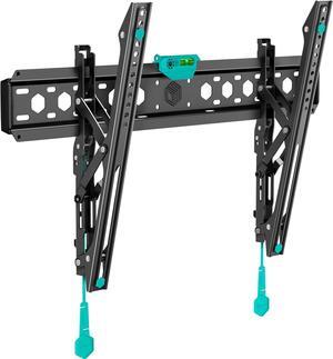 ONKRON Tilting TV Wall Mount for 43-85 Inch Screen up to 150 lbs, Universal Television Mount 75x75-600x400 VESA Flush, Ultra Slim TV Mount Low Profile/Tilt Wall Mount Bracket Black