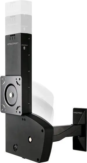 Ergotron  Glide Wall Mount LD-X, VESA TV Wall Mount  for Monitors or TVs Up to 42 Inches, 12 to 30 lbs  Black