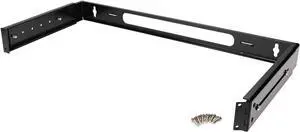 Installerparts 1U Hinged Extendable Wall Mount Bracket, Max 13.5" Depth  RoHS Compliant - Black