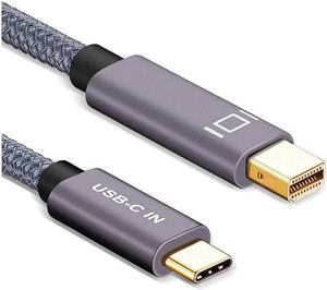 USB C to Mini DisplayPort Cable, Type C to Mini DP Adapter 4K 6.6Ft Cord Thunderbolt 3 Compatible with MacBook Pro 2018 iPad Pro iMac 2019,Surface Book 2,Galaxy S10/S9 and More