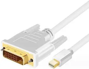 ( 6Ft 1.8M)Mini Displayport To DVI Cable Adapter MM Thunderbolt Video Display Converter( 6Ft 1.8M)