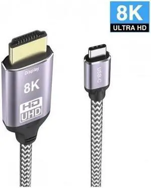 Cable USB4 USB-C Type-C Source to HDMI 2.0 Display 8K 60HZ UHD 4K HDMI Male Monitor Cable Connector 1.8m 6ft