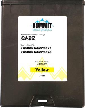 Formax CJ-22 Compatible Yellow Ink Cartridge for Colormax7 and Colomax8 Envelope Printers