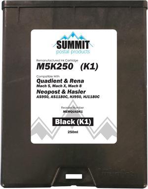 Quadient M5K250 Compatible Black (K1) Ink Cartridge for Quadient/Neopost/Rena/Hasler Envelope Printers