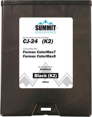 Formax CJ-24 Compatible Black (K2) Ink Cartridge for Colormax7 and Colomax8 Envelope Printers