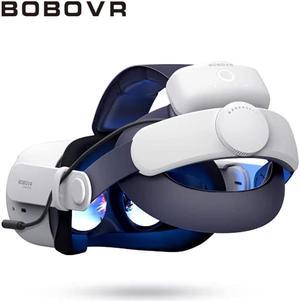 BOBOVR M1 Plus Battery Head Strap Compatible with Meta Quest 2 5200mah Elite Strap Enhanced Support with Battery Pack Power Bank