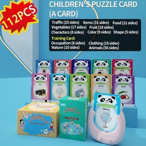 BDF Kids Toys Card Reading Learning Words Content Early Education Machine with Sound For Children 1-7 Years