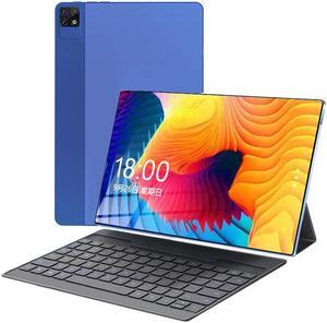 BDF 10.1 Inch Tablet PC Android 12 PC 8 GB RAM +256 GB ROM 1920x1200 Dual SIM Camera 13MP + 5MP 5G Wifi GPS Deca Core Bluetooth Keyboard Blue