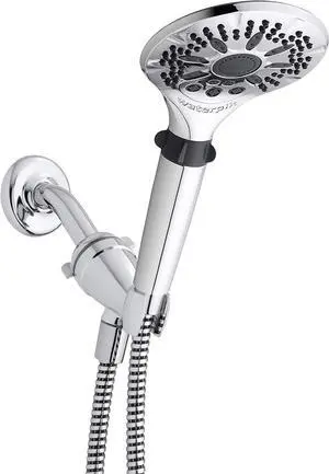 Waterpik Hand Held Shower Head Easy Select With 5-Foot Shower Hose, DIY Easy Installation, 5 Spray Modes, Chrome, LAR-563EE