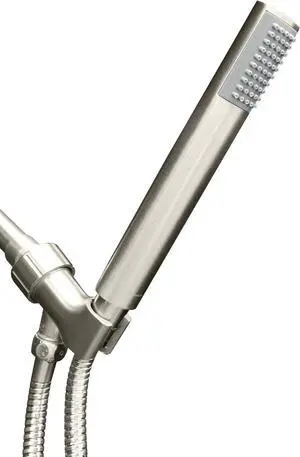 Luxury Spa: Brushed Nickel Hand Held Shower Head 1.1 inch High Pressue Handheld Showerhead with Extra-Long Stainless Steel Hose Experience MAXX Comfort and Elegance (Brushed Nickel)