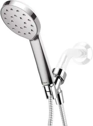 Kiri High-Pressure Handheld Shower Head with Hose, Detachable Shower Head with Adjustable Arm Mount & Satinjet Patented Spray Technology, Polished Chrome Finish, Full Body Coverage