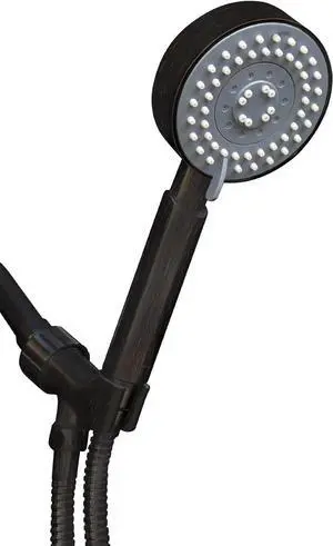 Choice Series, 5 Spray Settings 4 inch High Pressure Hand Held Shower Head, Long Stainless Steel Hose, MAXX-imize Your Shower with Showerhead in Oil Rubbed Bronze Finish