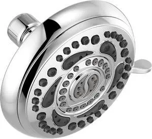 Delta 75784 Universal Shower Head, Chrome, 7 Settings, Modern Style, Round Shape