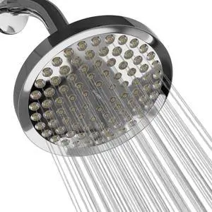Luxury Spa Series: Chrome Rain Shower Head, 6-Inch Round Rain Showerhead with 360 Tilt, Experience Rainfall with MAXX Comfort and Elegance (Chrome Polished)