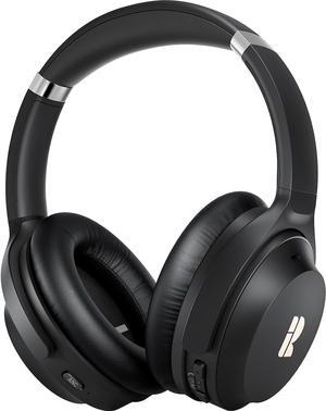 Bluetooth Headphones, Premium Active Noise Cancelling Wireless Headphones Over Ear, 50H Playtime, Hi-Res Audio, Deep Bass, Memory Foam Ear Cups for Travel, Home Office