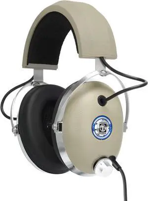 Pro4AA Studio Quality Over-Ear Headphones, Retro Style, Full-Size, Bei