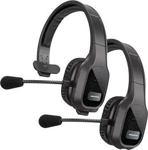 Delton 20X Professional Noise Canceling Bluetooth On Ear Computer Headset with Microphone, Black, 2/Pack (DBTHEAD20XX2)