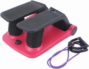 E-Found Stepper Climber Fitness Machine, Air Stair Climber Stepper Machine, Cardio Training Step Climber Machine Adjustable Fitness Exercise Machine Resistance Bands, Comfortable Foot Pedals