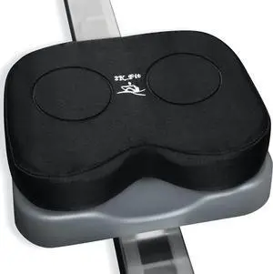 Rowing Machine Seat Cushion (Model 1) for The Concept 2 Rowing Machine with Medium Thickness Dual Density Memory Foam, Washable Cover for Indoor Erg, Concept 2 Rower, Water Rower Seat Pad