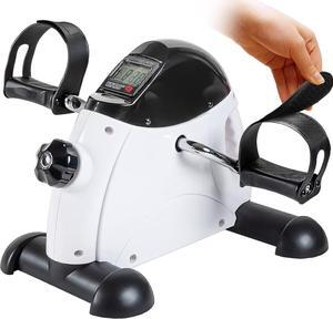 Pedal Exerciser Stationary Under Desk Mini Exercise Bike - Peddler Exerciser with LCD Display, Foot Pedal Exerciser for Seniors,Arm/Leg Exercise