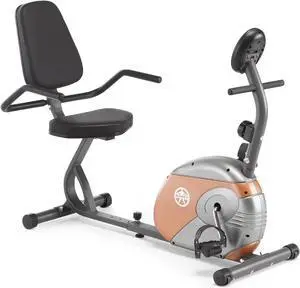 Marcy Recumbent Exercise Bike with Resistance ME-709