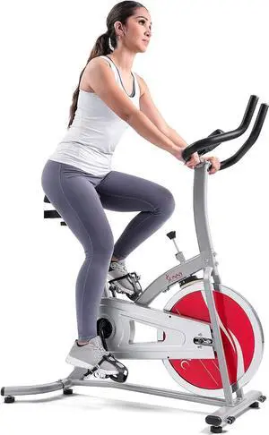 Sunny Health & Fitness Indoor Cycling Exercise Bike with LCD Monitor - SF-1203