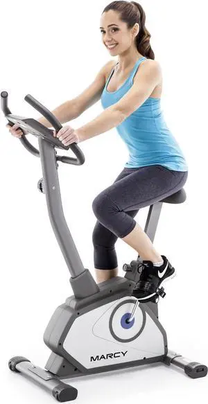 Marcy Stationary Exercise Indoor Bicycle with 8 Magnetic Resistance Levels