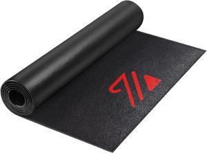 BUCKLOS Treadmill Mat Compatible with Peloton Bike & Stationary Bike & Recumbent Bike - Upgrade Thickness 6mm Non Slip, for Bike Trainer Protect Hardwood Floor Concrete Carpet Exercise Equipment