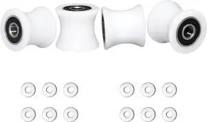 FRECCU Total Trainer Rollers/Wheels of 4 for Models DLX, DLX II, DLX III, Adv DLX, Pilates, Pilates Pro 2500, 3000, 4000570, 2000 White