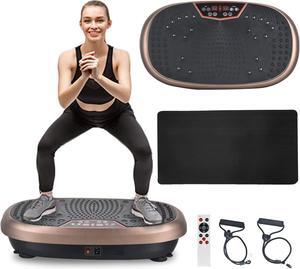 EILISON Fitpro Vibration Plate Exercise Machine - Whole Body Workout Vibration Fitness Platform w/Loop Bands - Lymphatic Drainage Machine for Shaping,Toning, Wellness, Recovery