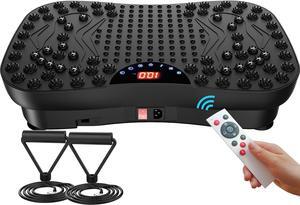 AXV Vibration Plate Exercise Machine Whole Body Workout Portable Mini Vibrate Fitness Platform Lymphatic Drainage Machine for Weight Loss Shaping Toning Wellness Home Gyms Workout (Mini)