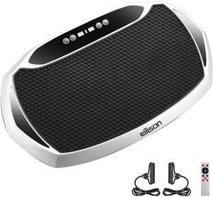 EILISON Fitpro Vibration Plate Exercise Machine - Whole Body Workout Vibration Fitness Platform w/Loop Bands - Lymphatic Drainage Machine for Shaping,Toning, Wellness, Recovery