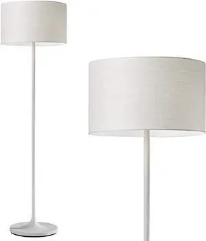 Adesso 6237-02 Oslo Floor Lamp  Corrosion Resistant, Scratch Proof, White Matte Finish Lighting Equipment with Metal Body. Tools & Home Improvement,Matte White