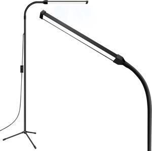 Bright LED Floor Lamp Adjustable Gooseneck Standing Eyelash Light for Eyelash Extensions Facial Spa Salon Makeup Task Reading lamp