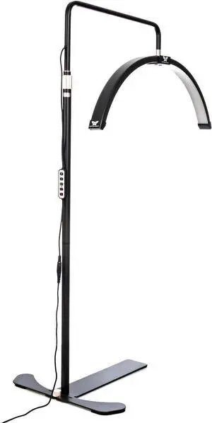 Existing Beauty Lash Light  LED Half Moon Lamp  Adjustable Brightness Esthetician Light  Moon Light for Eyelash Techs & Lash Artists  Professional Floor Lamp