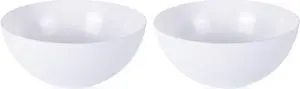 Floor Lamp Shade 2 Pack Torchiere Lamp Shades Replacement, 10 inch Diameter, 1.65 inch Fitter, Plastic Bowl White Lamp Shades for Floor Lamps Upright