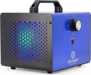ONAMOR Ozone Generator 22000 mg/h, Ozone Machine Odor Removal, Ozone Ionizer Deodorizer, High-Efficiency Ozone Odor Eliminator for Home, Car, Smoke,Basement,and Pet Room (Blue)