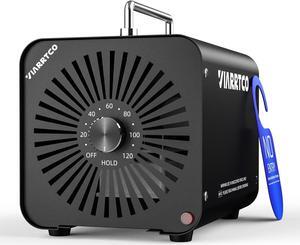 VIARRTCO 30000mg/h Ozone Machine Generator Air Odor Removal Ionizer Up to 6000+ Sq. Ft. for Home, Car, Basement, Garage, Smoke, Pet Room - Metallic Black