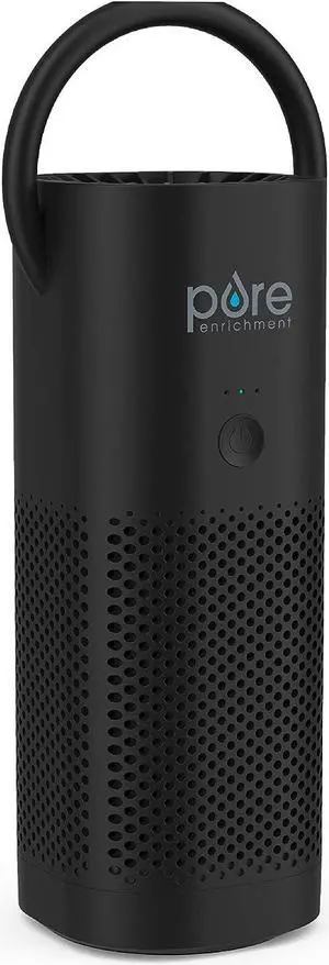 Pure Enrichment® PureZone Mini Portable Air Purifier - Cordless True HEPA Filter Cleans Air & Eliminates 99.97% of Dust, Odors, & Allergens Close to You - Cars, School, & Office (Black)