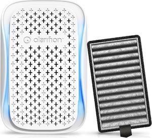 Clarifion - DSTx Portable Air Purifier - Plug In Air Ionizer HEPA Filter, Mini Personal Air Purifiers For, Bedroom and Pets Helps With Smoke, Airborne Dust and Odors