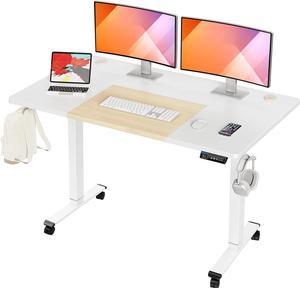 Monomi Electric Standing Desk, 55 x 28 inches Height Adjustable Desk,  Ergonomic Home Office Sit Stand Up Desk with Memory Preset Controller  (Natural