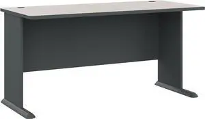 Bush Business Furniture Series A Computer Desk, Large Office Table for Home or Professional Workspace, 60W, Slate