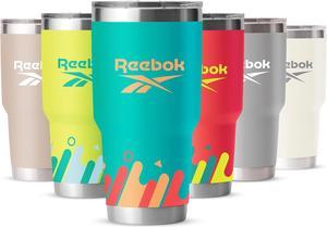 Reebok Lifestyle Stainless Steel Tumbler with Lid and Straw  40oz Tumbler  Double Wall Tumbler Vacuum Insulated  Leak Proof Tumbler For Men  Women Teal