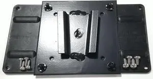PAW International 200 x 100mm RV TV Adapter Attached to a Steel TV Bracket | to Slide into Steel Wall Mount (not Polymer Wall Mounts)