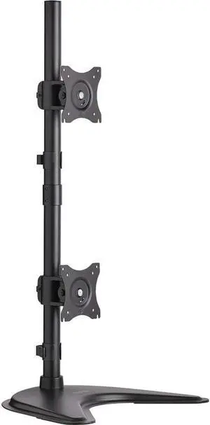 Tripp Lite Dual Monitor Mount Stand/Clamp, Vertical, Swivel & Tilt, 15-27 Inch, Flat Screen Display, Desktop Mount, Black (DDR1527SDC)