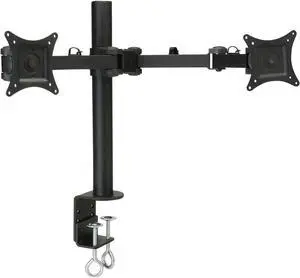 Dayton Audio Shadow Mount DESKARM-D Articulating Desktop Dual LCD Monitor Mount 13"-27"