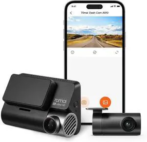 A810 4K Dash Cam Front and Rear, Dual Dash Camera for Cars with Starvis 2 HDR Night Vision, ADAS, Built in GPS&WiFi, 4G Support, 24/7 Parking Mode, AI Motion Detection, Time-Lapse, APP Reminder